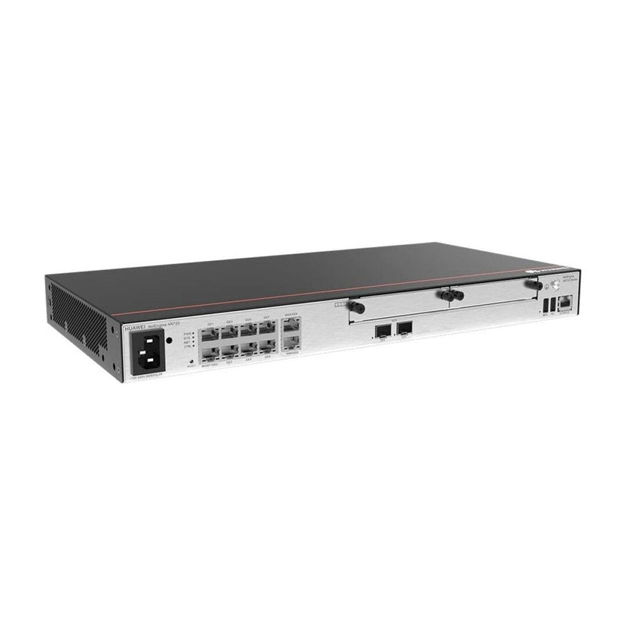 AR720 2*GE combo WAN 8*GE LAN 2*USB 2*SIC up to 1200 users forwarding performance 6Gbps