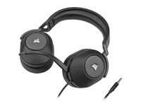 HS65 Premium Carbon Headset, 50mm Audio Drivers, Omnidirectional Mic - Console Ready