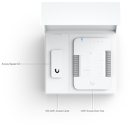Ubiquiti quick start for Access with all you need for one door with one reader, Door Hub, G2 Reader, 10 x