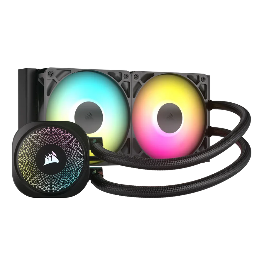 Corsair Nautilus 240 RS ARGB 240mm AIO Liquid CPU Cooler 2x 120mm Fans LGA1700 AM4 AM5 (Black)