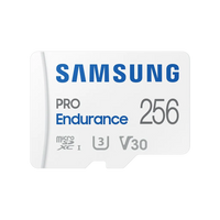 Samsung PRO Endurance 256GB microSDXC UHS-I V30 U3 100MB/s Read 140K Hours 5-Year Warranty