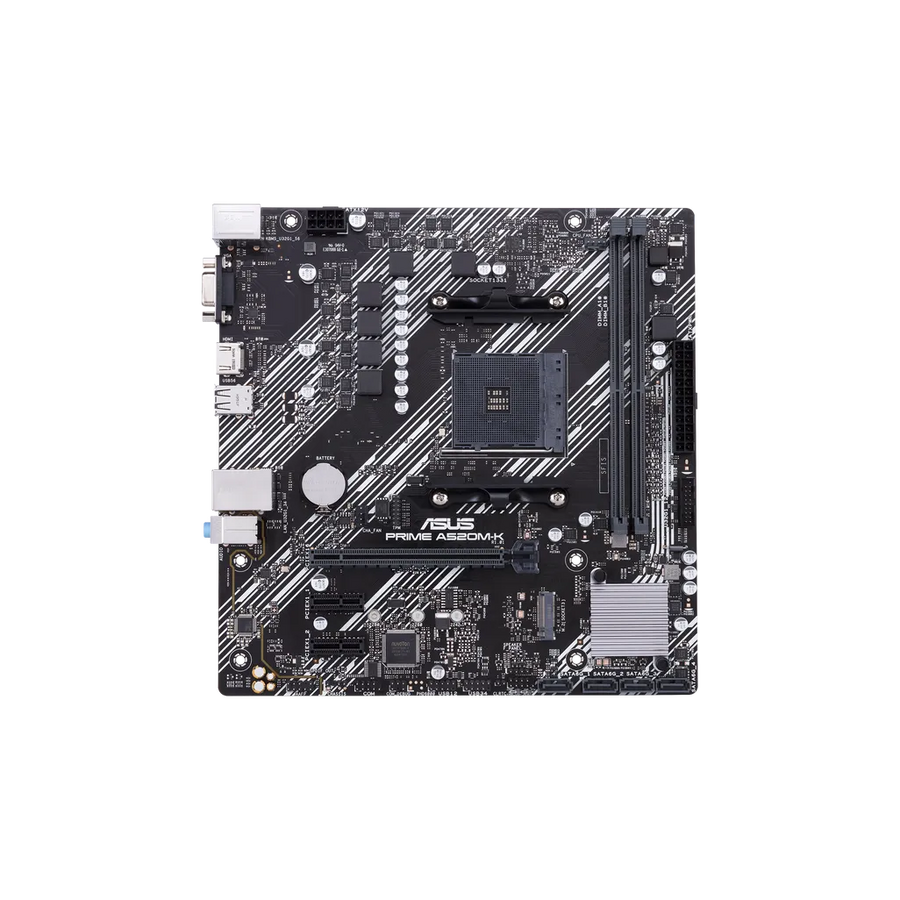 ASUS PRIME A520M-K Micro-ATX Motherboard AMD AM4 A520 DDR4 M.2 HDMI VGA