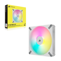 Corsair RS140 ARGB 140mm PWM Case Fan 500-1700 RPM 89 CFM (White) - Image 2