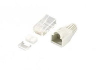 EQUIP CONNECTOR, CAT6E RJ45 + BOOT (100)