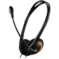 CANYON PC headset HS-01 PC Mic Flat 1.8m Black Orange