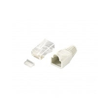 Equip Connector, CAT6E RJ45 + Boot (100)