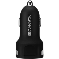 CANYON car charger C-04 2.4A/2USB-A Black - Image 2