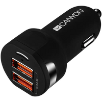 CANYON car charger C-04 2.4A/2USB-A Black