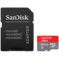 SanDisk High Endurance 64GB Class 3 MicroSDXC Card with Adapter