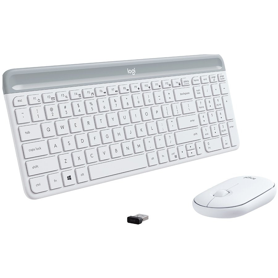LOGI MK470 Slim Wireless keyboard & mouse Combo - Off-white
