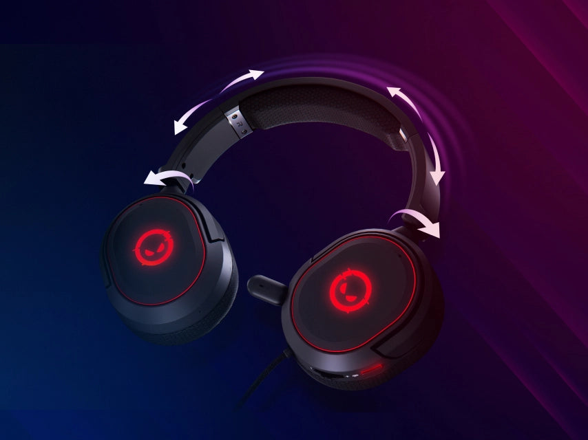 LORGAR Kaya 460, USB Gaming headset with microphone, CM108B, RGB backlight, Plug&Play, USB-A connection cable