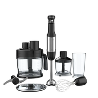 AENO Hand Blender HB3: 1000W, Smooth speed control, 0.5L Chopper, 2L Food processor, Whisk, 0,6L Measuring