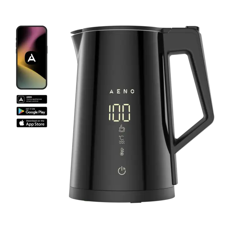AENO Electric Kettle EK7S Smart: 1850-2200W, 1.7L, Strix, Double-walls, Temperature Control, Keep warm
