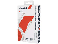 CANYON UC-42, cable, U4-CC-5A2M-E, USB4 TYPE-C White