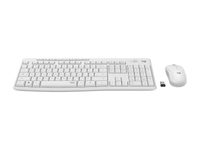 Logitech MK295 Silent Wireless Combo Off-White Spill-resistant