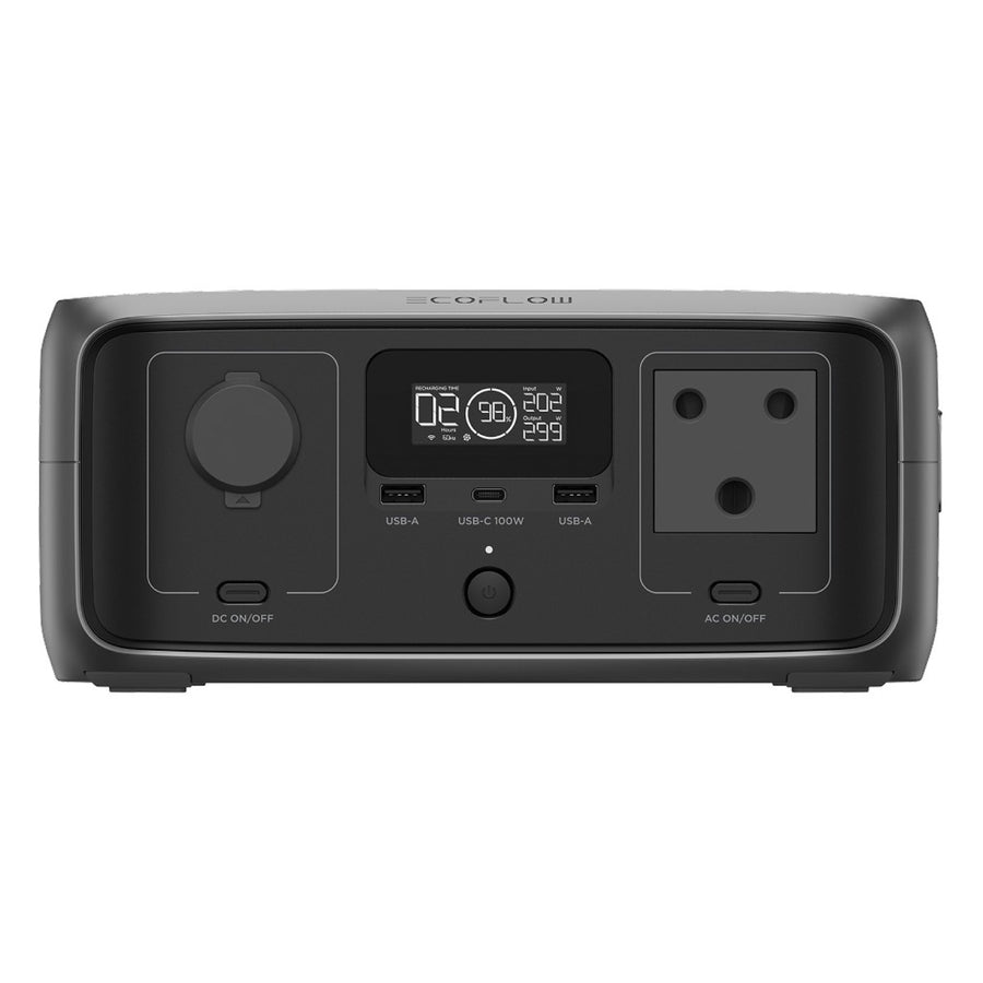 ECOFLOW RIVER 3 UPS Portable Power Station -245Wh Battery 300W output 110W MPPT 10ms UPS -SA Socket -2 Yr Warranty