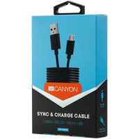 CANYON cable UM-1 MicroUSB 5W 1m Black - Image 3
