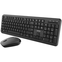 CANYON SET-W20 UK/US Keyboard+Mouse Velvet Wireless Black