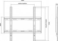 Equip Brack, TV 32"-55" Fixed Wall MT