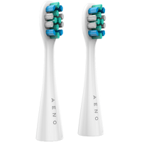 AENO Replacement toothbrush heads, White, Dupont bristles, 2pcs in set (for ADB0001S/ADB0002S)
