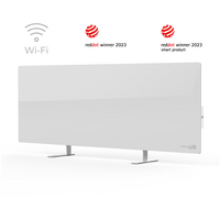 AENO Premium Eco Smart Heater, 700W, Tempered glass, Infrared+convection heating type WHITE