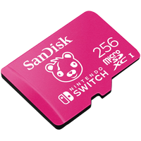SanDisk Nintendo Switch microSD Card 256GB, Fortnite Cuddle Team Edition