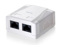EQUIP WALLBOX, CAT6E UTP 2-PORT