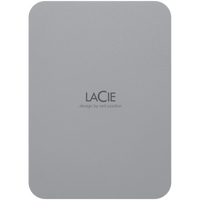 Seagate LaCie 4TB Aluminum Enclosure Portable External Hard Drive Space Grey
