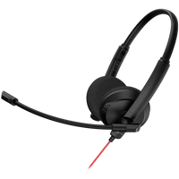 CANYON PC headset HS-07 PC Mic 3.5/USB Flat 2.8m Black - Image 2