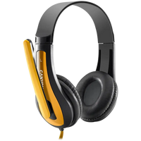 CANYON PC headset HSC-1 PC Mic Flat 2m Black Yellow - Image 3