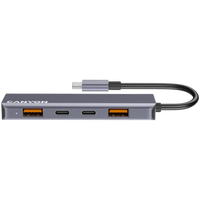CANYON hub DS-18 5in1 USB-C Grey - Image 2