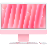24-inch iMac with Retina 4.5K display: Apple M4 chip with 10‑core CPU and 10‑core GPU, 16GB, 256GB SSD - Pink