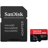SanDisk Extreme Pro 1TB 4K Video MicroSDXC Card with Adapter