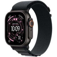 Apple Watch Ultra 3 GPS + Cellular 49mm Black Titanium Case with Black Alpine Loop - Medium