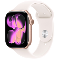 Apple Watch Series 11 GPS 46mm Rose Gold Aluminium Case with Light Blush Sport Band - S/M