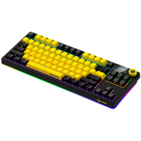 LORGAR KBP70TKLW, Wireless TKL Mechanical Gaming Keyboard Pro, Black/yellow, EN layout - Image 2
