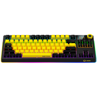 LORGAR KBP70TKLW, Wireless TKL Mechanical Gaming Keyboard Pro, Black/yellow, EN layout - Image 3