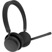 Lenovo Wireless Bluetooth On-Ear Headset 60H Battery Noise-Cancelling Microphone Black - Image 5