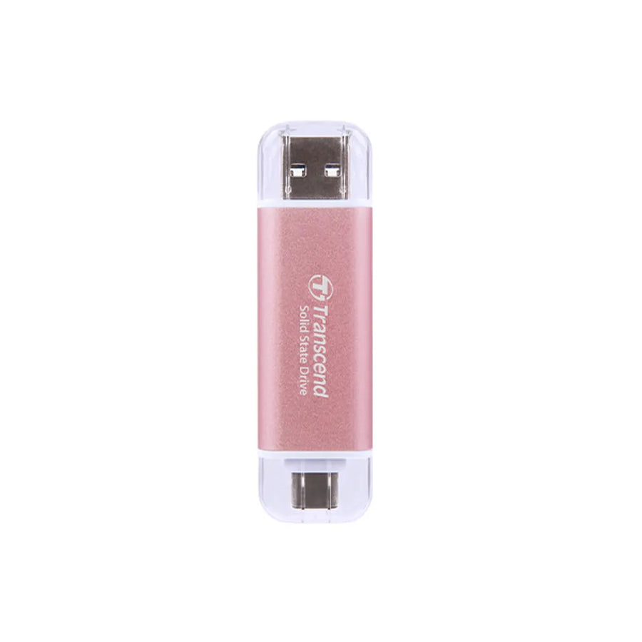 Transcend ESD310 1TB Portable SSD USB-C 3.2 Gen 2 10Gbps Password Protection (Pink)