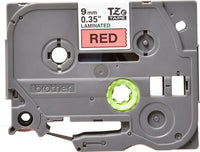 Brother 9mm Black on Red Laminated tape