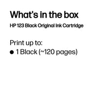 HP 123 Black Original Ink Cartridge ~120 pgs - Image 3