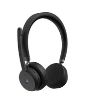 Lenovo Wireless Bluetooth On-Ear Headset 60H Battery Noise-Cancelling Boom Mic Black