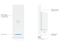 Ubiquiti Access Ultra Tamper-resistant access reader with a built-in hub for complete, single-door entry - Image 2