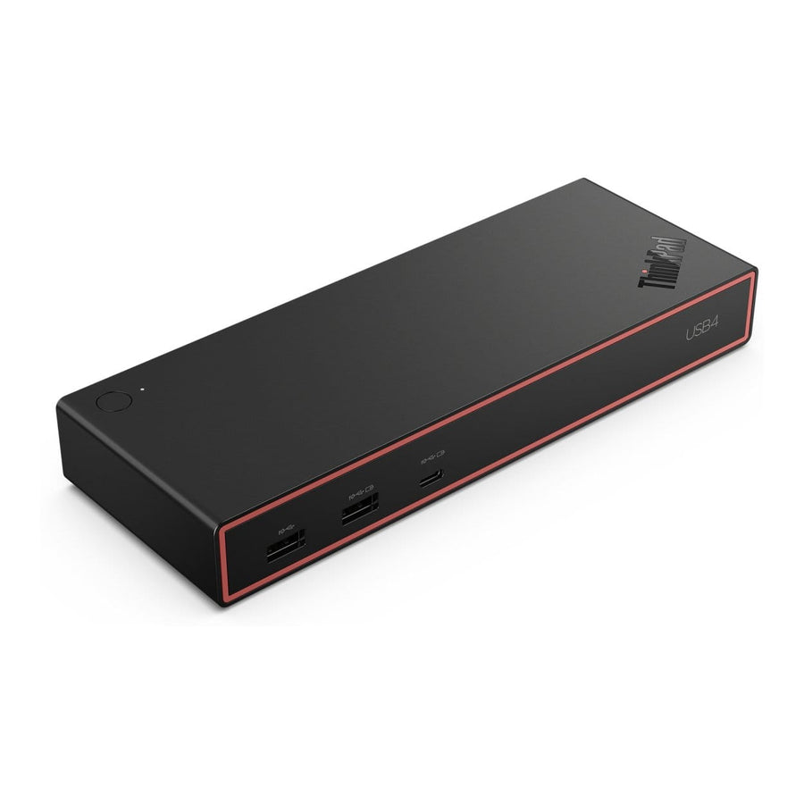 Lenovo ThinkPad 5000 USB4 Docking Station 100W Adapter 4x Monitors 40Gbps HDMI 2x DisplayPort Gigabit Ethernet