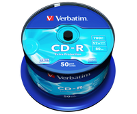 VERBATIM CD-R 52X Extra Protection Spindle 700MB 50 Pack