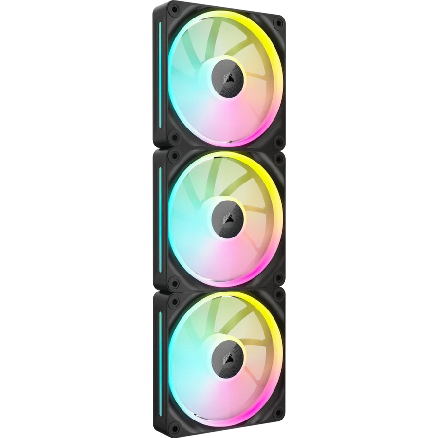 Corsair iCUE LINK LX120 RGB 120mm PWM Case Fan Black Triple Pack