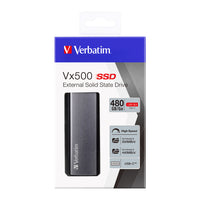Verbatim VX500 External SSD USB 3.1 G2 480GB