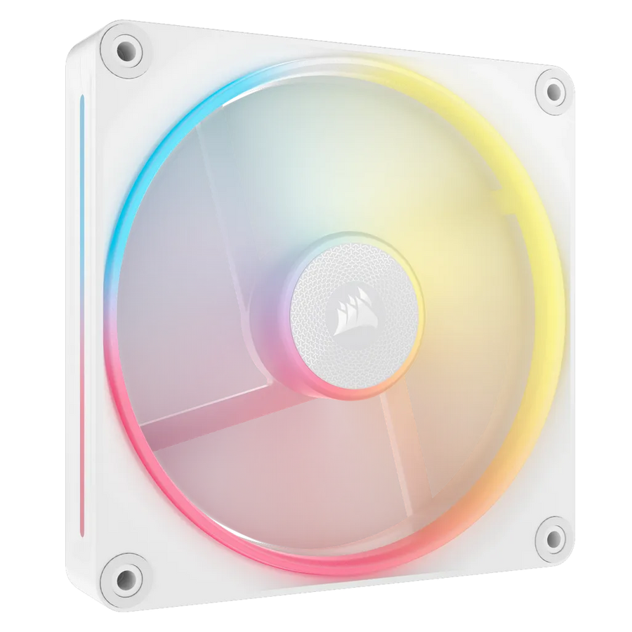 Corsair iCUE LINK LX140-R RGB 140mm PWM Reverse Fan 480-2000 RPM Magnetic Dome Bearing (White)