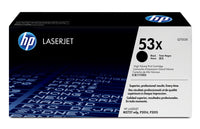 HP 53X High Yield Black Original LaserJet Toner Cartridge 7 000 pgs