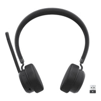 Lenovo Wireless Bluetooth On-Ear Headset 60H Battery Noise-Cancelling Boom Mic Black - Image 3